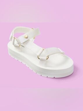 Stoney Clover Lane X Target White Strappy Sandals Size 11